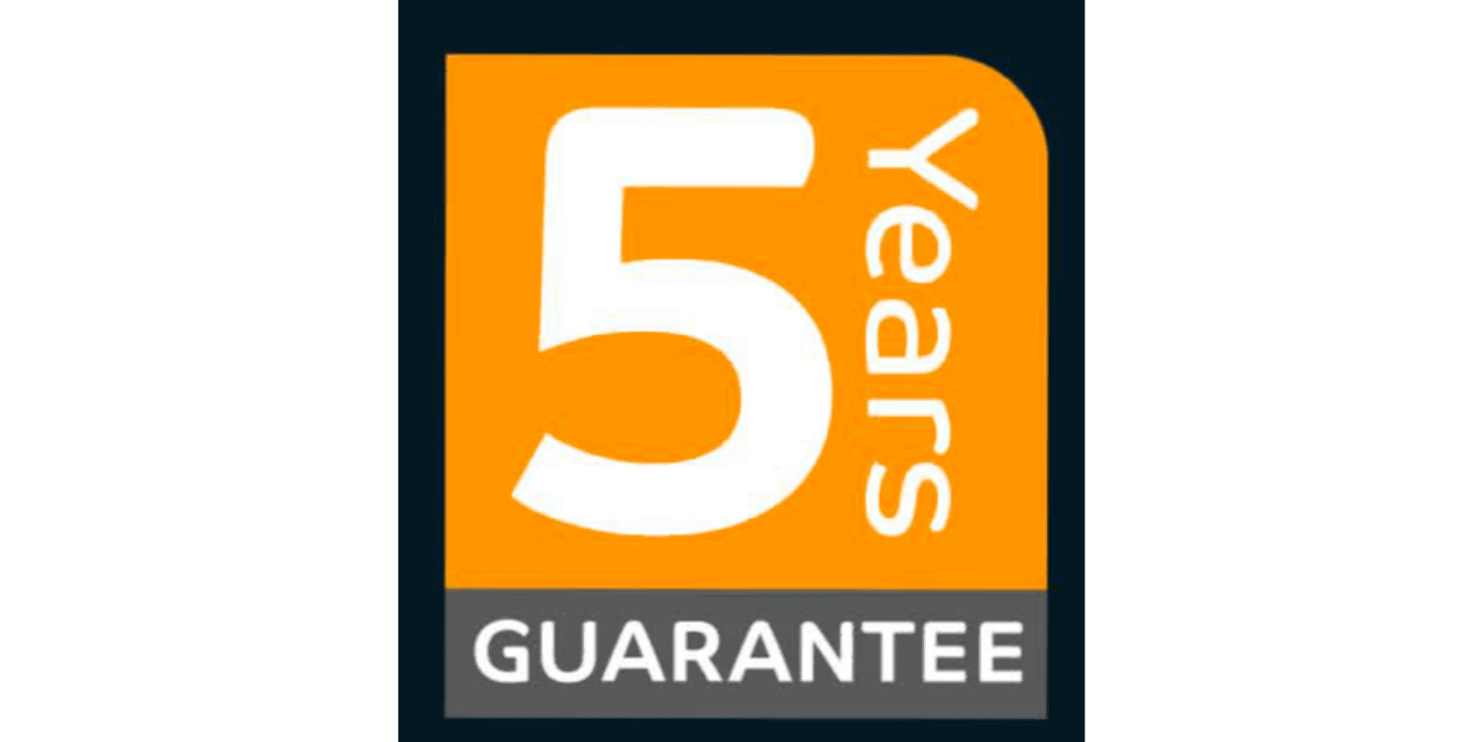 5 years guarantee logo